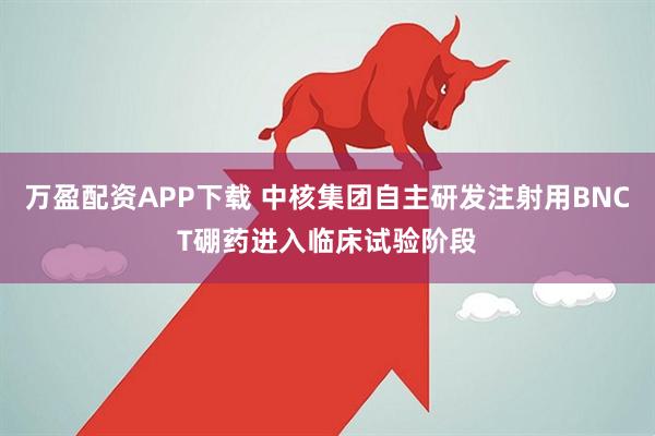 万盈配资APP下载 中核集团自主研发注射用BNCT硼药进入临床试验阶段